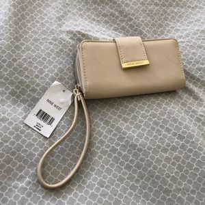 Beige Nine West Wristlet NWT